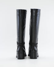 BOTA ALTA MUJER PIEL COLOR NEGRO DORKING by FLUCHOS D8965