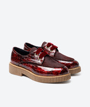 ZAPATO MUJER CORDON BURDEOS POTRO BURDEOS LACOMBA GRANUTUM