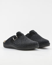 ZAPATILLAS DE CASA HOMBRE CON HEBILLA SALVI 41L-000 ELFO NEGRO