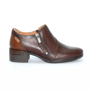 ZAPATO ABOTINADO CON CREMALLERA COLOR CAOBA MALAGA W6W-5902C1