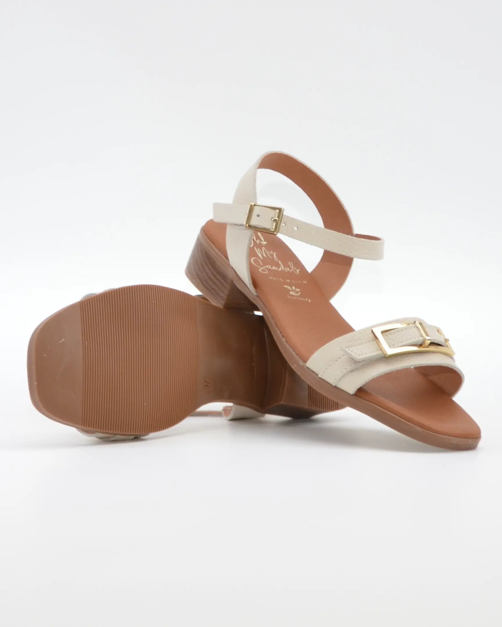SANDALIA MUJER CHAMPAN TACON BAJO PLANTA DE GEL OH MY SANDALS 5993