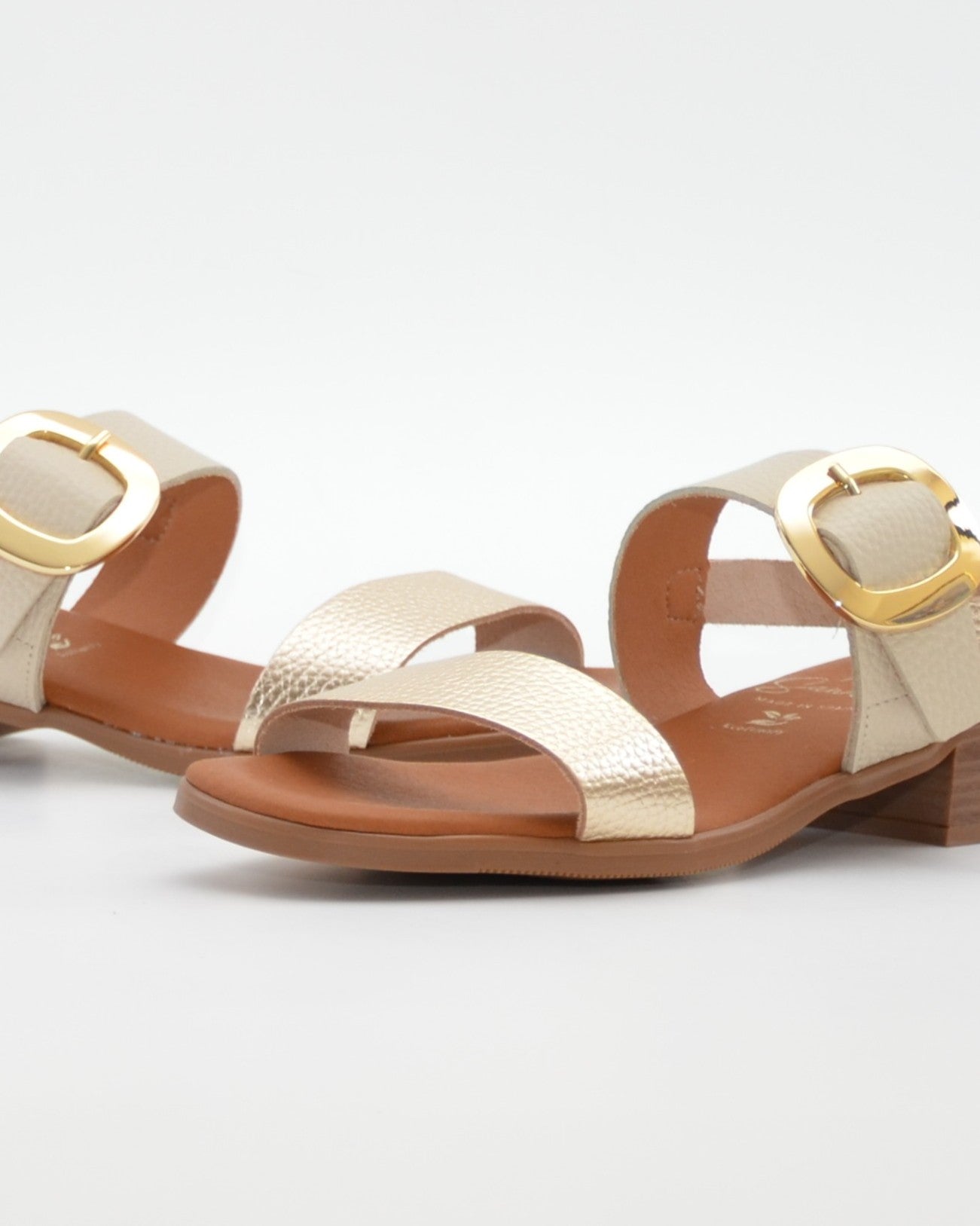 SANDALIA MUJER COMBI HIELO TACON BAJO PLANTA DE GEL OH MY SANDALS 5894