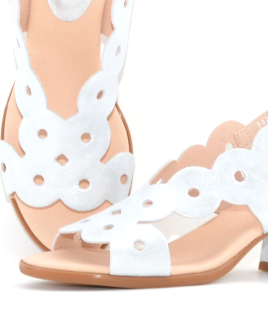 SANDALIA TACON MUJER COLOR PLATA METALIZADO 34209