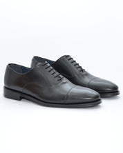 ZAPATO HOMBRE OXFORD COLOR NEGRO SUELA DE CUERO