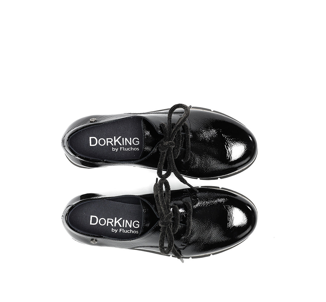 ZAPATO CORDON CHAROL NEGRO D9328 INDIA