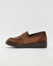 ZAPATO MOCASIN MUJER FLECOS SERRAJE CUERO DORKING by FLUCHOS D9782 TABACO
