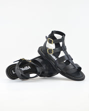 SANDALIA ROMANA MUJER PIEL COLOR NEGRO LACOMBA PERIWINCLE
