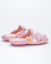 ZAPATILLAS CASA MUJER PUNTOS MALVA