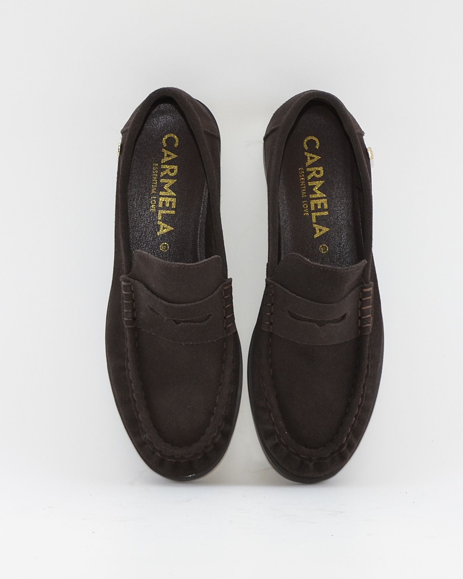 ZAPATO MOCASIN MUJER PLANO SERRAJE MARRON CHOCOLATE