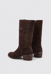 BOTA TACON DE MUJER DAKOTA MARRON CHOCOLATE
