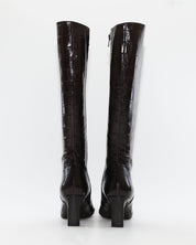 BOTA ALTA MUJER PIEL COCO MARRÓN CHOCOLATE WONDERS M-6305 MISOURI TESTA