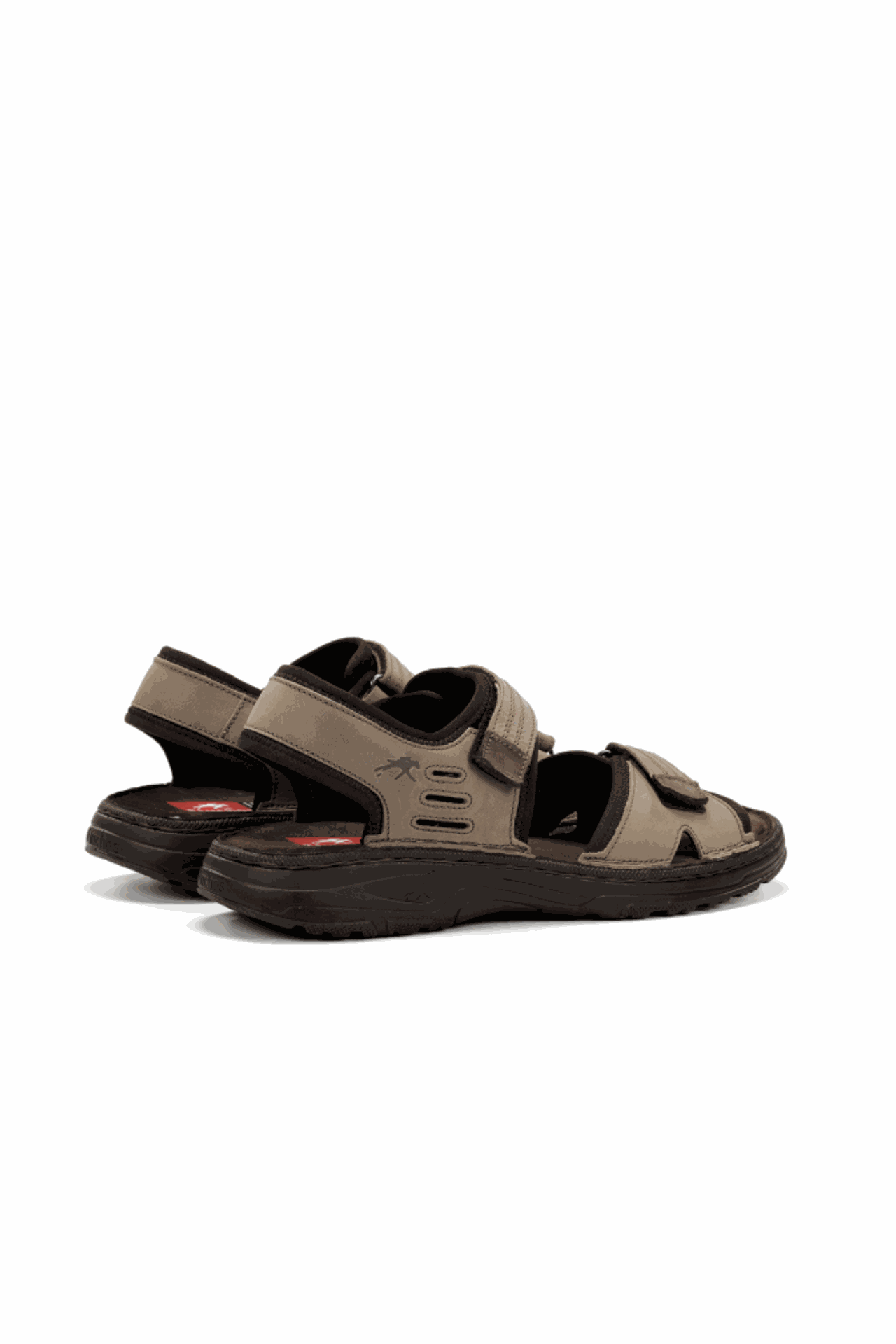 SANDALIA HOMBRE FLUCHOS PIEL TAUPE CIERRE CON VELCRO AZORES F2197