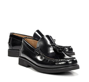 ZAPATO MOCASIN HOMBRE CON BORLAS COLOR NEGRO FLUCHOS STAMFORD F0049
