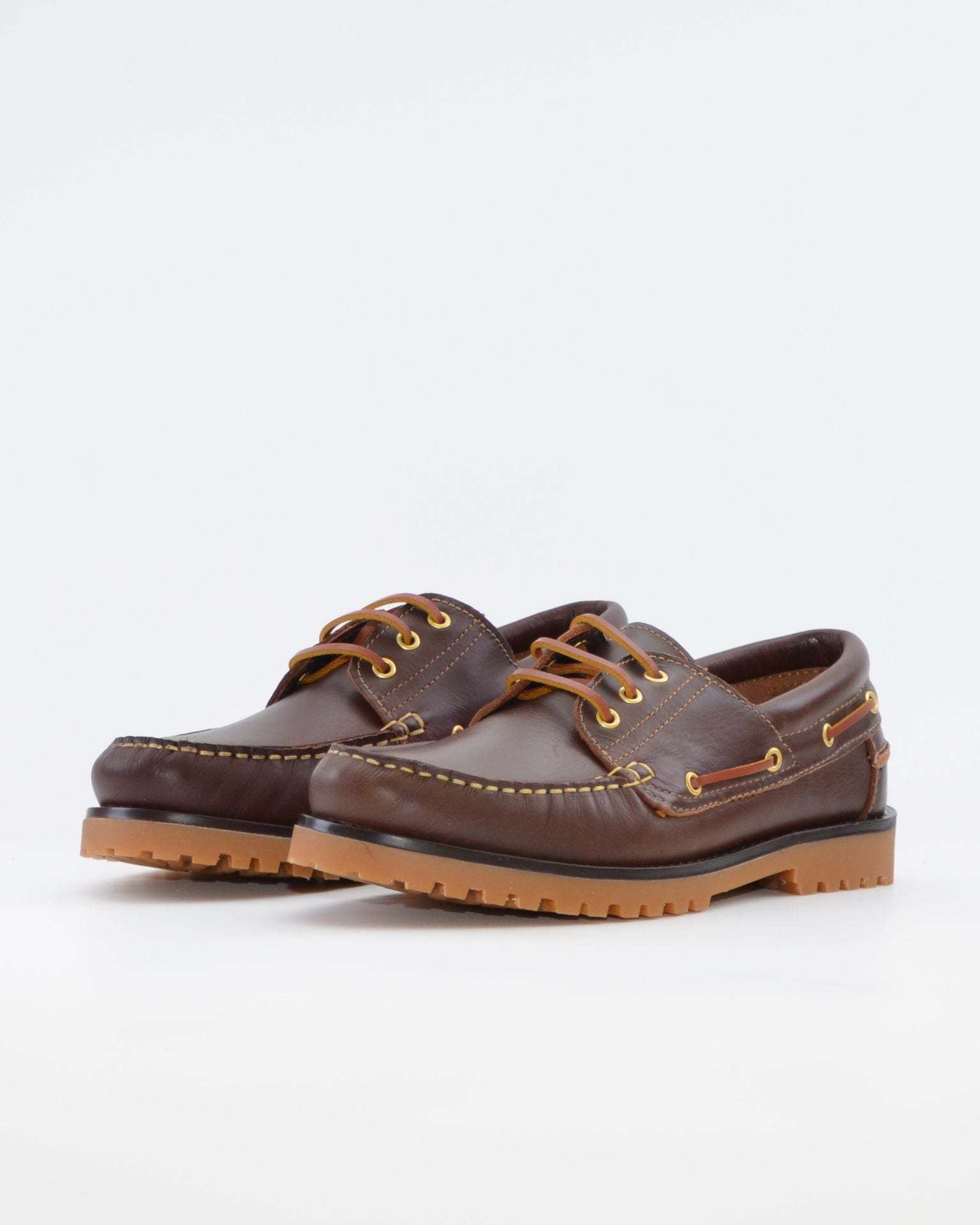 NAUTICO HOMBRE COLOR MARRON SEAHORSE PISO DE GOMA COSIDO