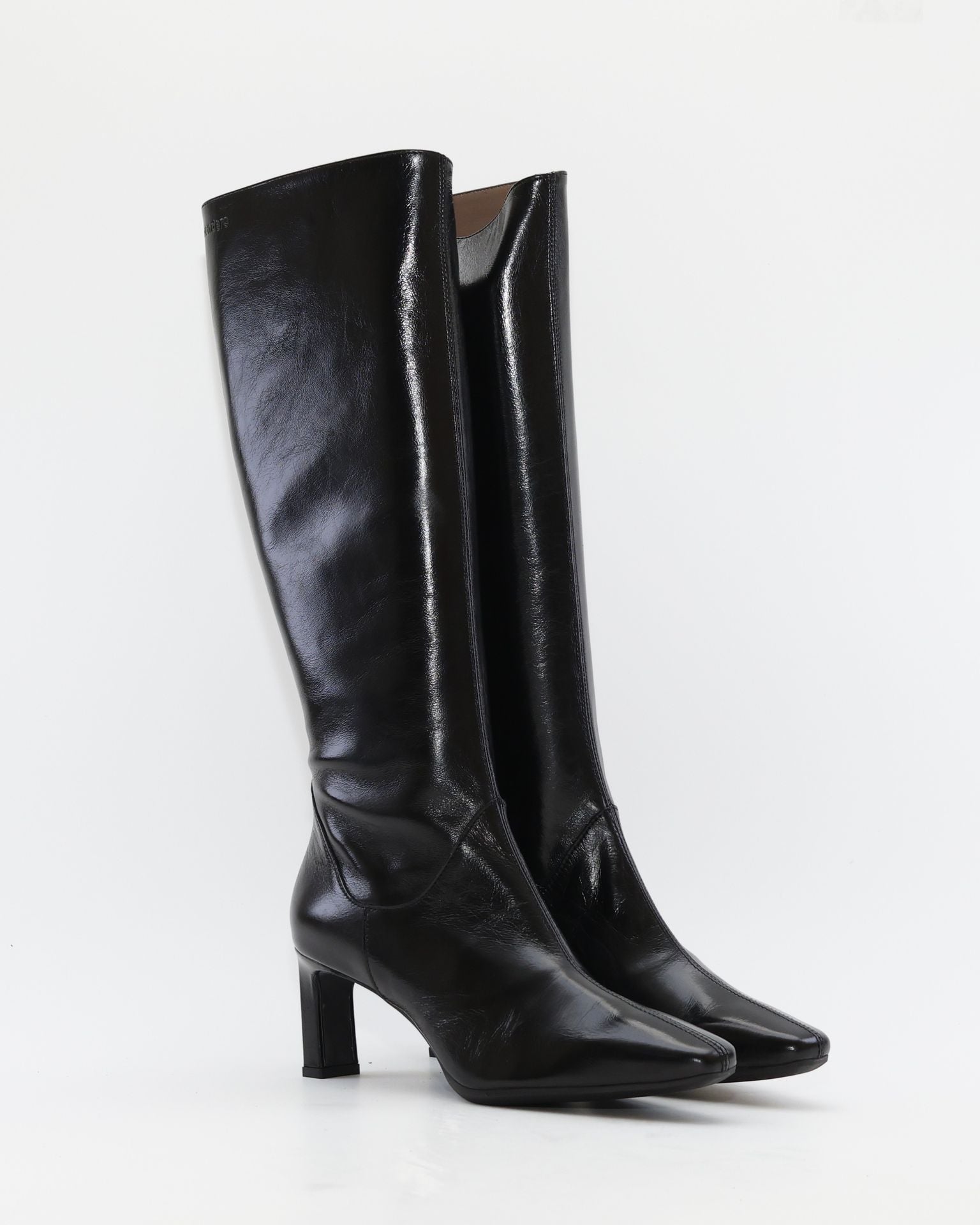 BOTA ALTA MUJER PIEL NEGRO WONDERS M-6305 TALIS