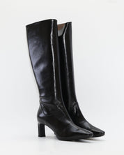 BOTA ALTA MUJER PIEL NEGRO WONDERS M-6305 TALIS