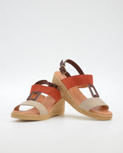 SANDALIA CUÑA MUJER BICOLOR KAOLA 1121 COMBI NORDICK
