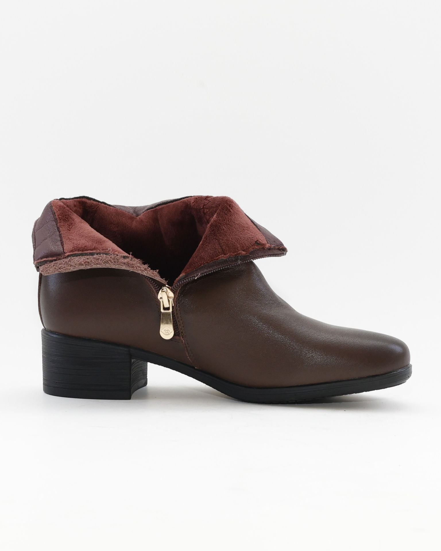 BOTIN TACON BAJO MUJER COLOR MARRON THE HAPPY MONK SACRA 003