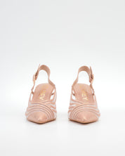 ZAPATO FIESTA MUJER DESTALONADO COLOR ROSA AZAREY 613K997