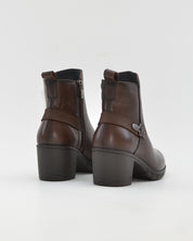 BOTIN MUJER MARRÓN TACON ANCHO FLUCHOS NYDIA F1798