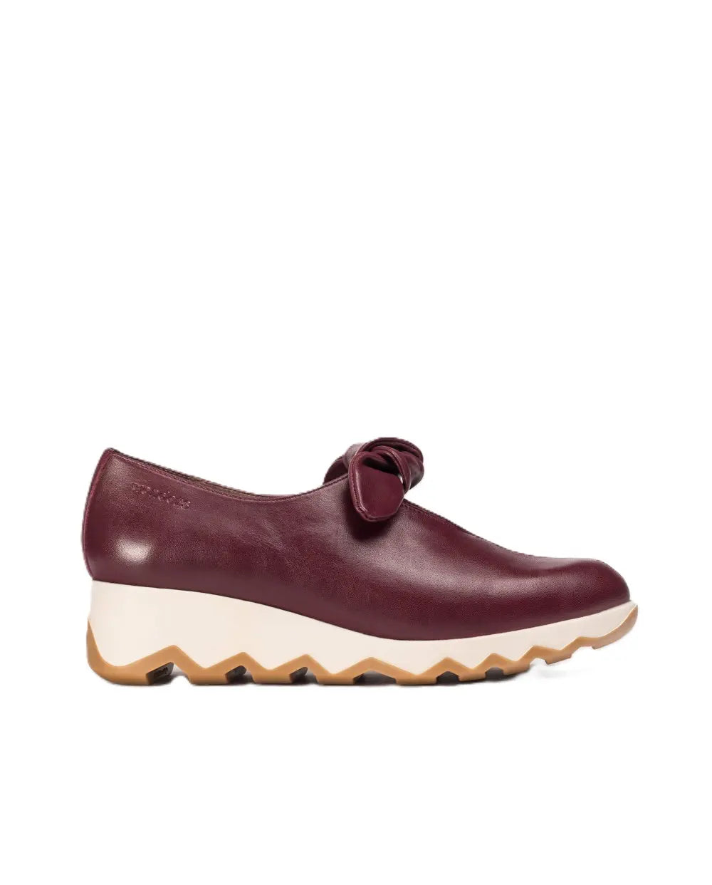 ZAPATOS CUÑA LAZO BURDEOS C7611