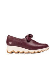 ZAPATOS CUÑA LAZO BURDEOS C7611