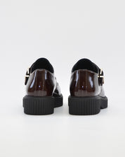 ZAPATO MUJER HEBILLA CHAROL MARRON CHOCOLATE LACOMBA GAURA CHOC