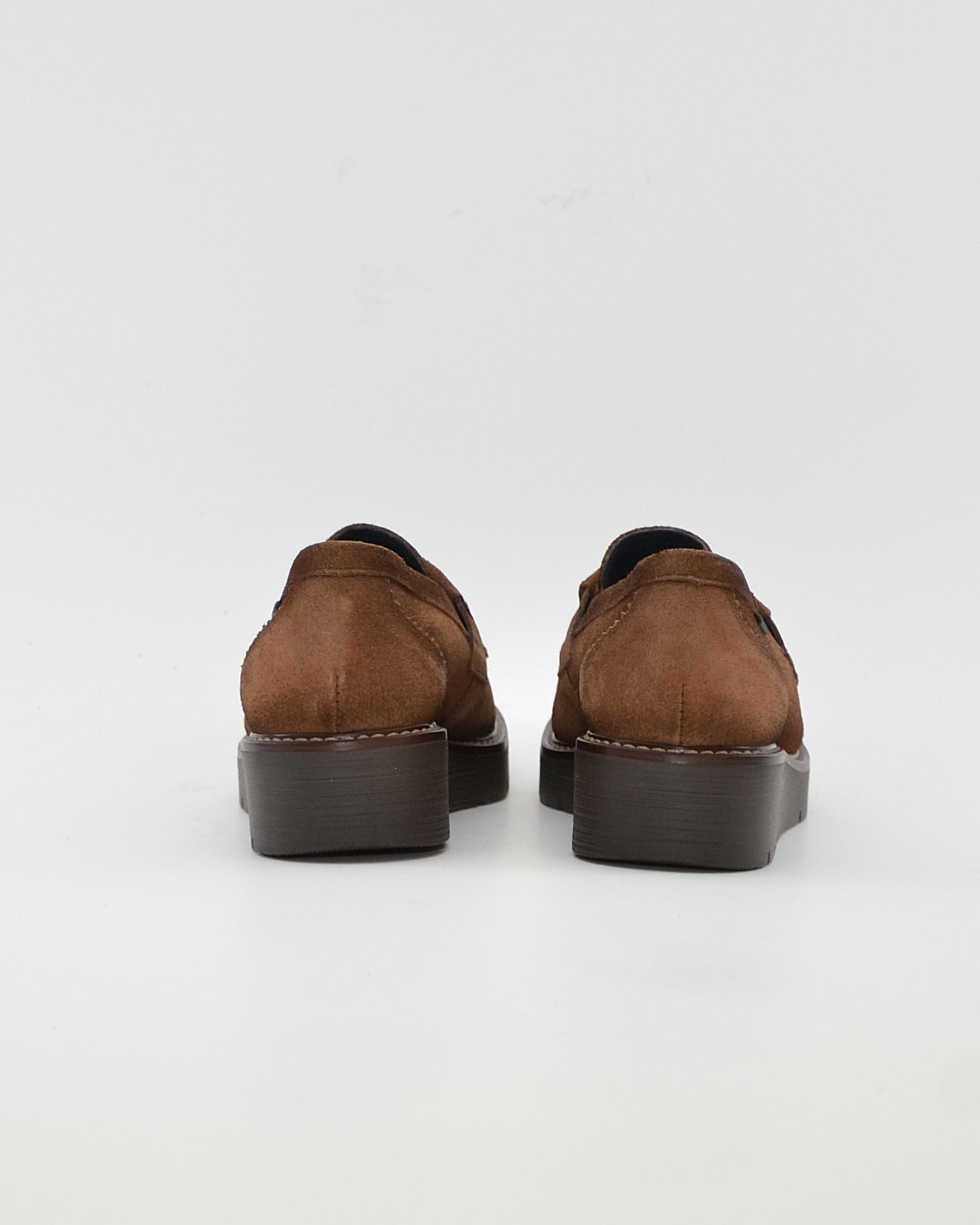 ZAPATO MOCASIN MUJER FLECOS SERRAJE CUERO DORKING by FLUCHOS D9782 TABACO