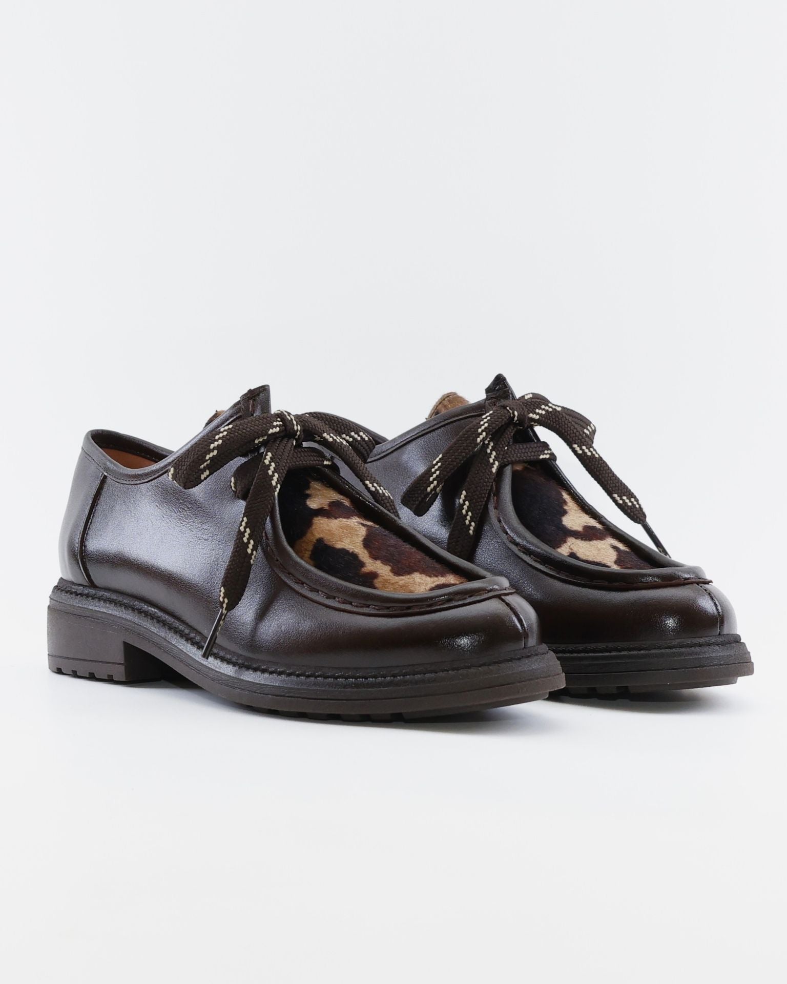 WALABY MUJER PIEL MARRON ANIMAL PRINT LACOMBA CHAMOMILE
