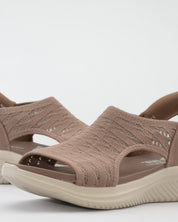 SANDALIAS SKECHERS MUJER COLOR TAUPE SLIP-INS 119805 MOC