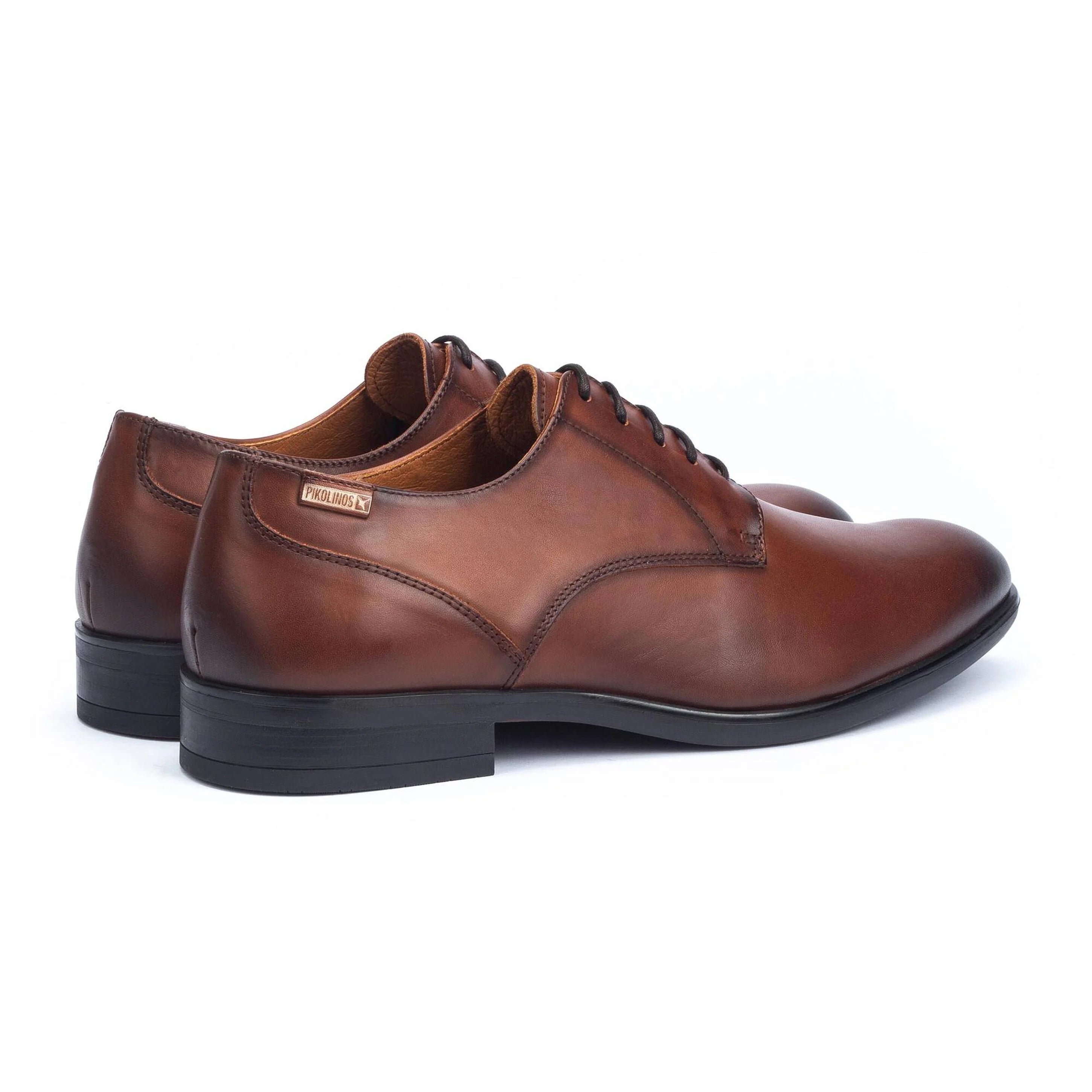 ZAPATO HOMBRE VESTIR COLOR CUERO CON CORDONES BRISTOL M7J-4187