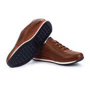 ZAPATO HOMBRE CALADO CON ELÁSTICOS COLOR CUERO PIKOLINOS M2A-6252