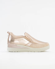 DEPORTIVO STONEFLY MUJER SLIP ON METALIZADO ORO PLANTILLA EXTRAHIBLE
