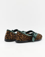 BAILARINAS DE TERCIOPELO LEOPARDO CON VERDE RANIA 25