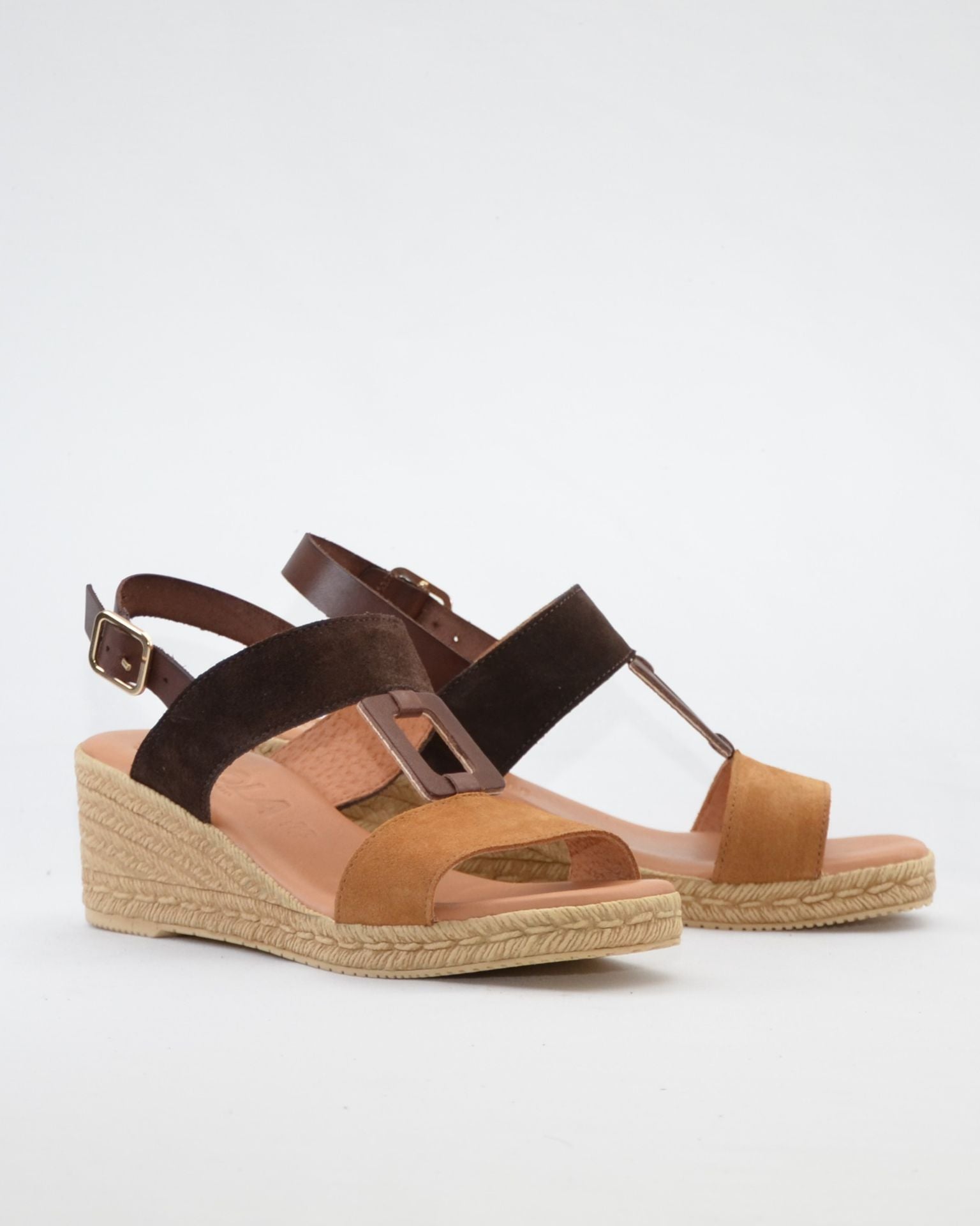 SANDALIA CUÑA MUJER BICOLOR KAOLA 1121