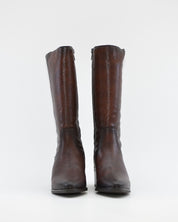 BOTA MUJER COWBOY PIEL MARRÓN PITON KAOLA 3058