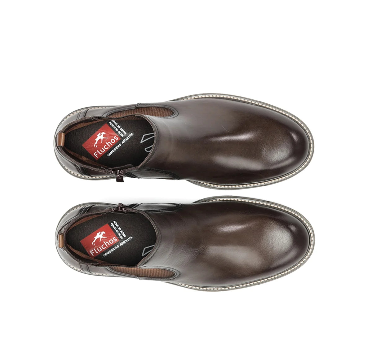BOTIN CHELSEA HOMBRE MARRÓN FLUCHOS BUGGY F2323 CAFÉ