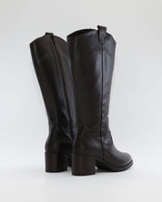 BOTA ALTA MUJER ANCHO ESPECIAL DE GEMELO ANCHO PIESANTO 235461 XL NATUR CAOBA