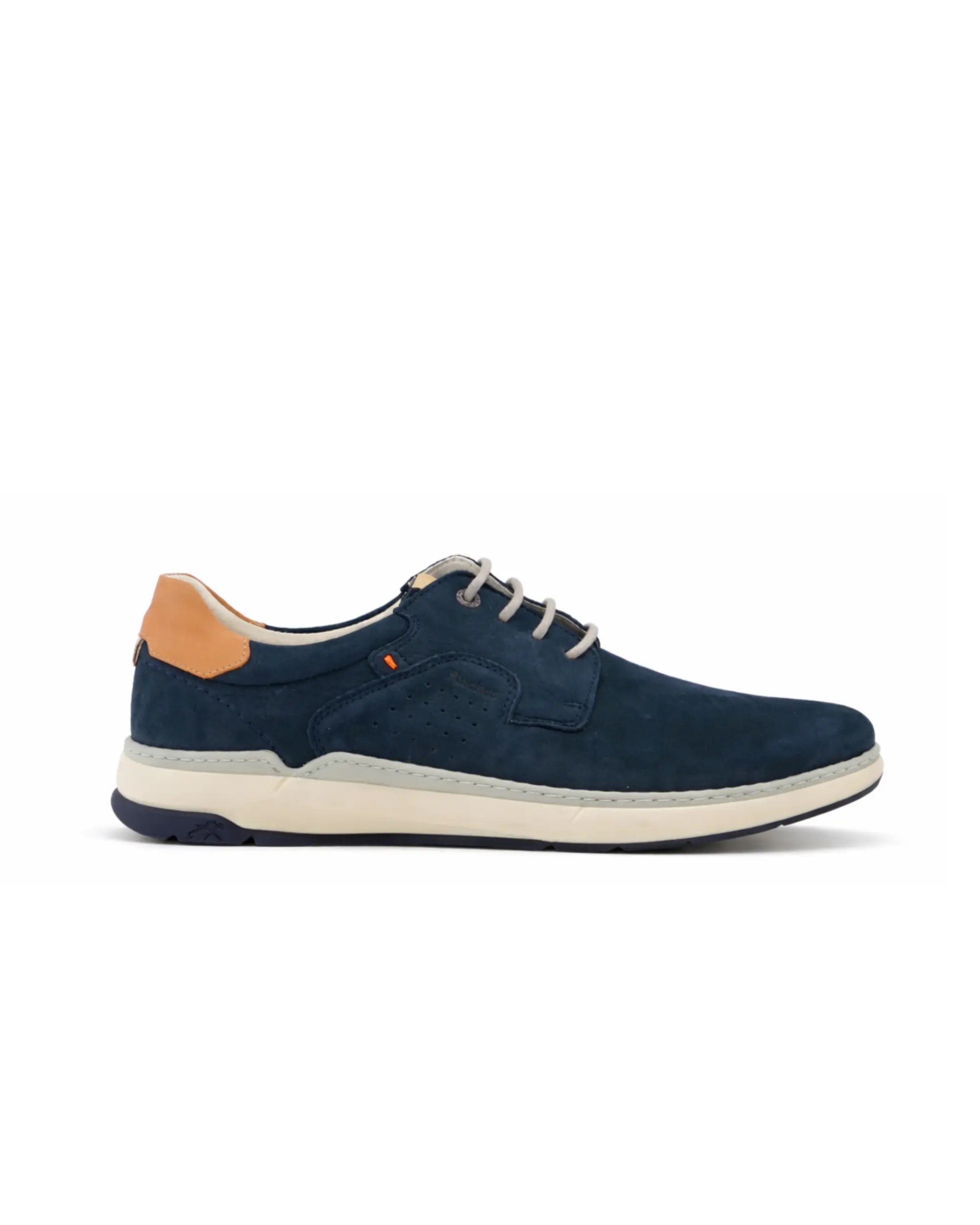 ZAPATO CASUAL HOMBRE FLUCHOS COLOR MARINO CON CORDON JEFF F2212 OCEANO