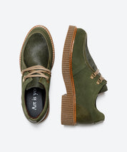 ZAPATO WALLABY MUJER SERRAJE VERDE LACOMBA SANTAL