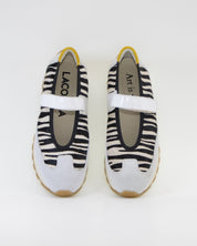 DEPORTIVO MARY JANE COMBI BLANCO ANIMAL PRINT LACOMBA YARROW PLANTILLA EXTRAIBLE
