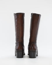 BOTA MUJER COWBOY PIEL MARRÓN PITON KAOLA 3058
