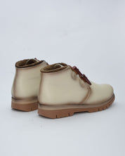 BOTINES DE MUJER PLANOS CON ELASTICOS COLOR HIELO