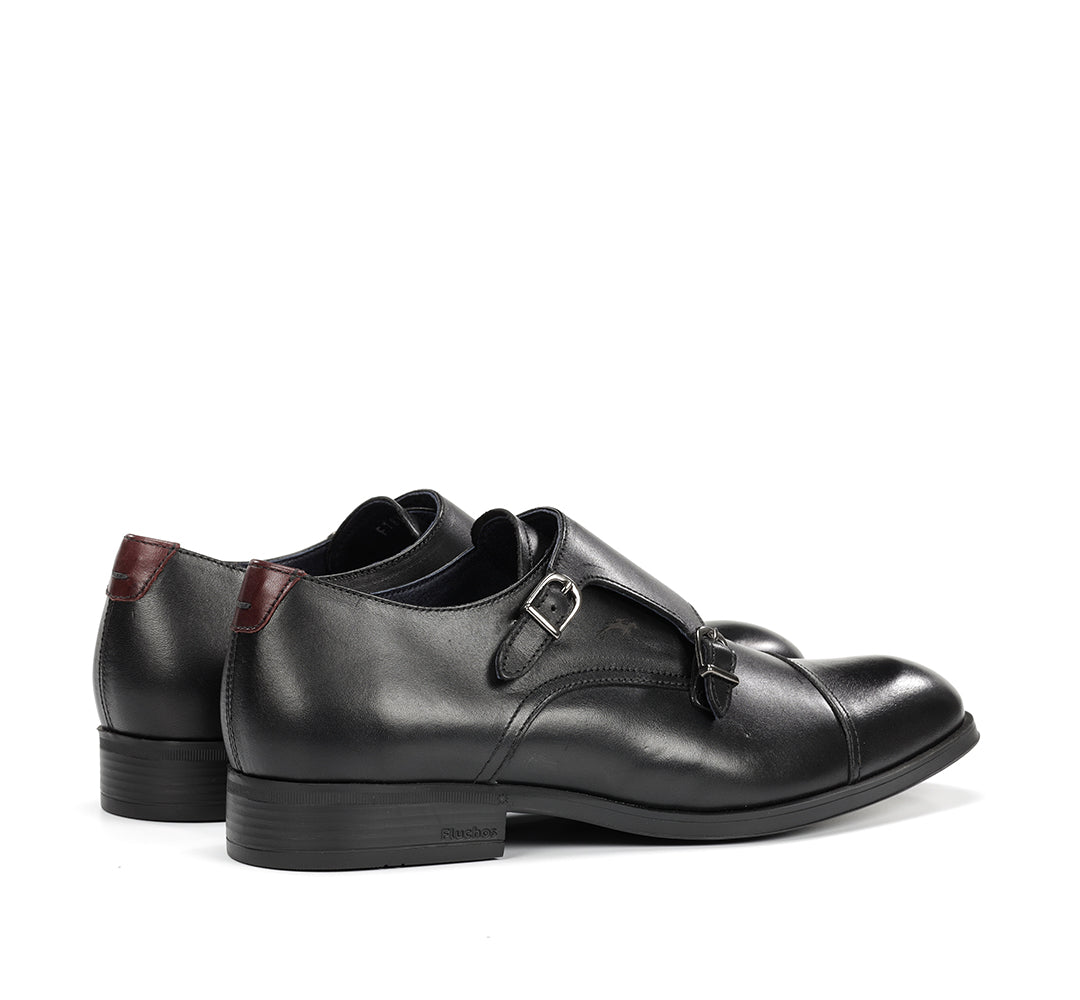ZAPATO HOMBRE MONKSTRAP DOS HEBILLAS COLOR NEGRO F1838 ASGARD