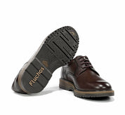 ZAPATO CASUAL HOMBRE CORDON FLUCHOS COLOR MARRON BUGGY F2319 HABANA CAFÉ