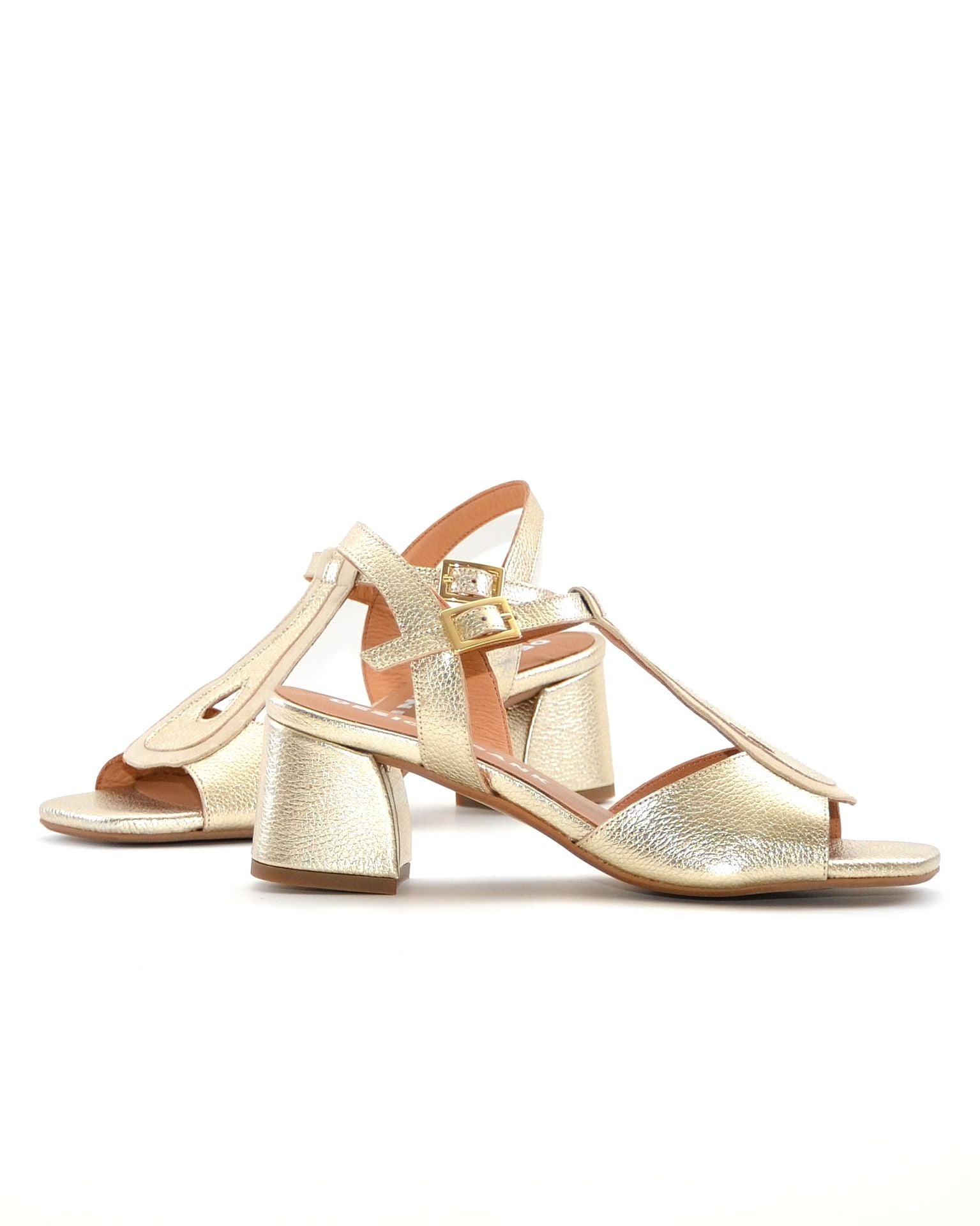 SANDALIA TACON MUJER COLOR PLATINO FRANK STARM H047