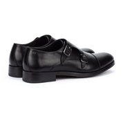 ZAPATOS HOMBRE DOS HEBILLAS ESTILO MONK COLOR NEGRO EMPIRE 1492-2632PYM