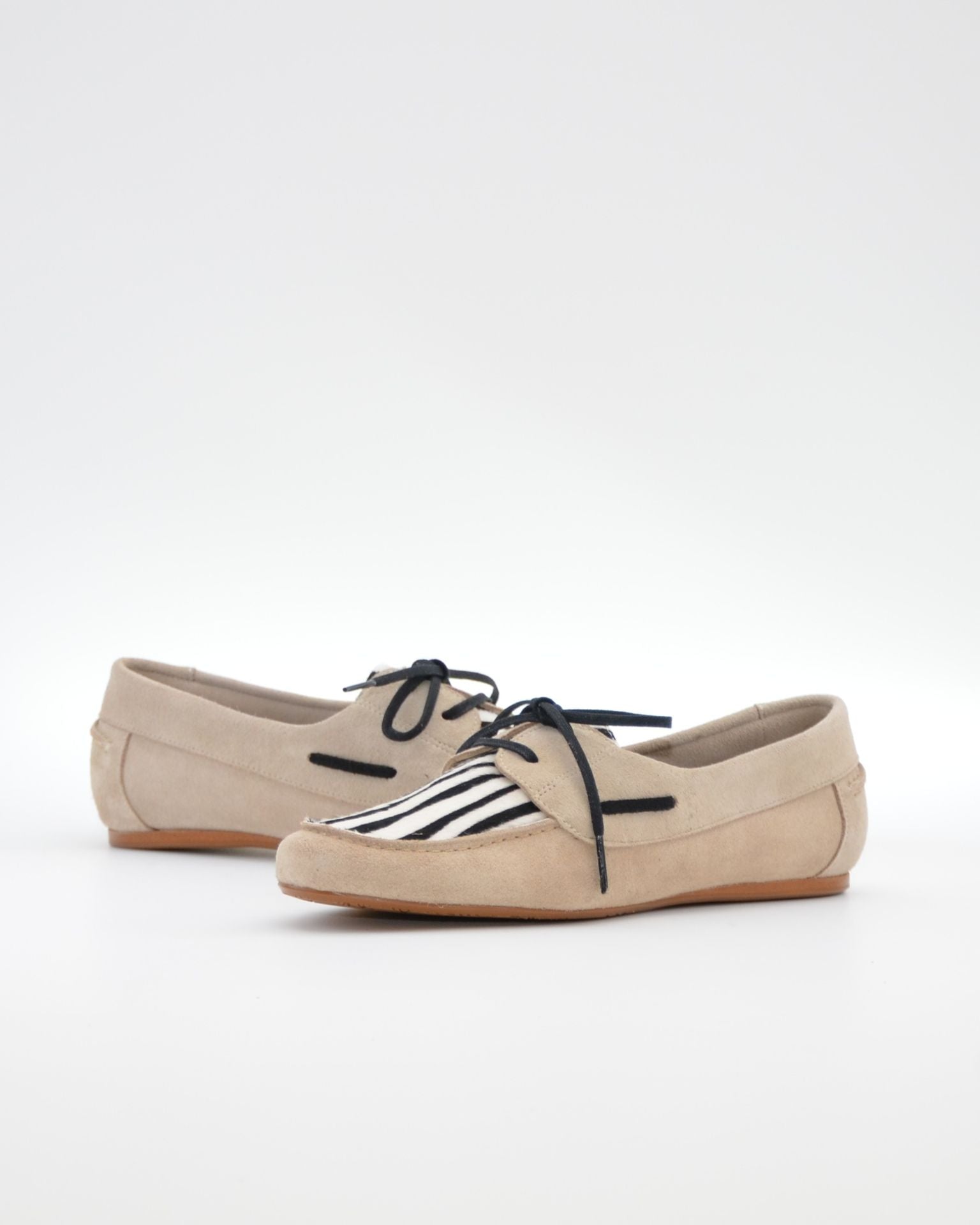 MOCASIN NAUTICO MUJER SERRAJE BEIGE ANIMAL PRINT GLADIOLUS