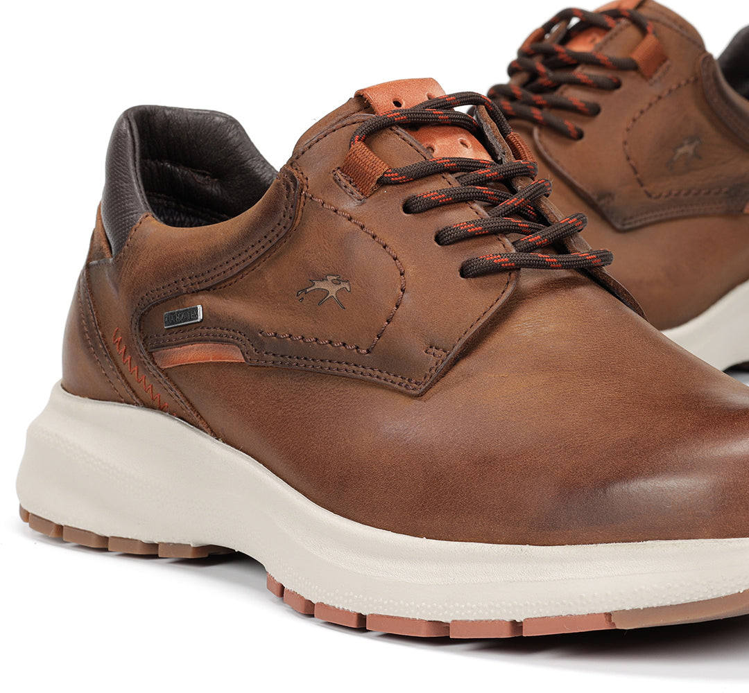 ZAPATO CASUAL IMPERMEABLE MARRON F2067 TRITON NUEZ
