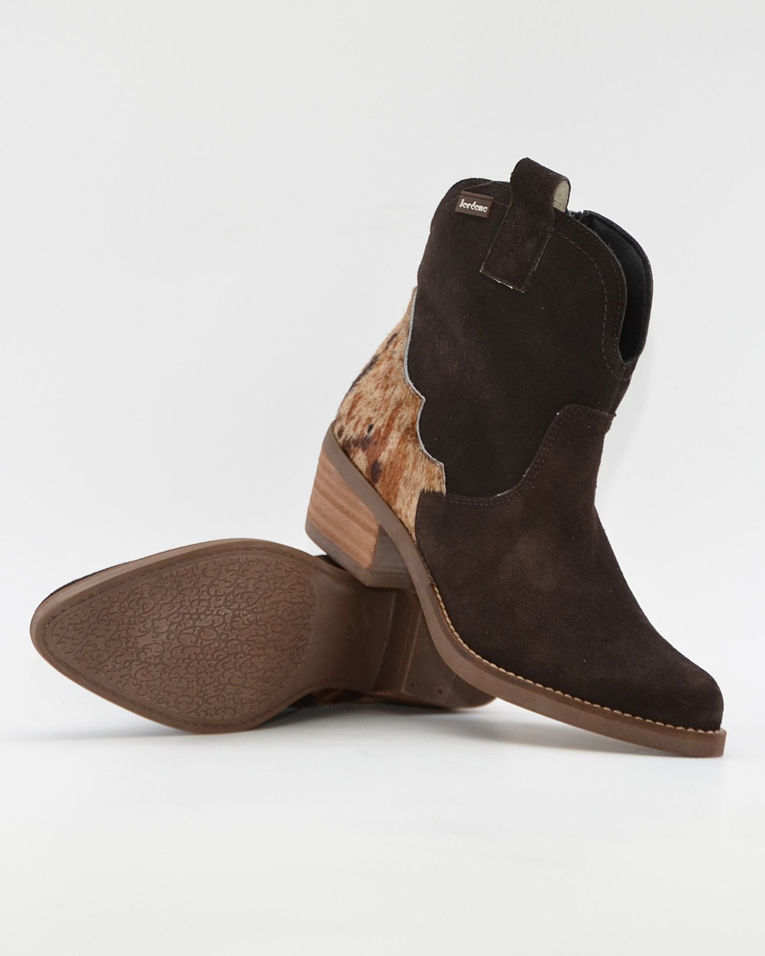 BOTIN MUJER COWBOY COLOR SERRAJE MARRÓN JORDANA 5172